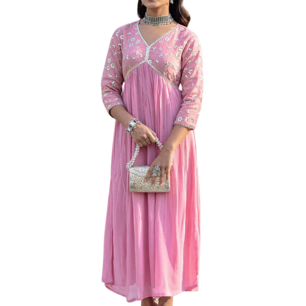 Cotton Printed Kurta with Coordinated Palazzo and Dupatta for Women(L)